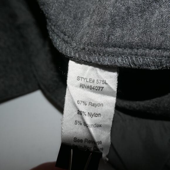 CABI My Favorite Trousers Ponte Pants Womens 6 Gray Flare Career Knit Style 575R - Picture 9 of 11